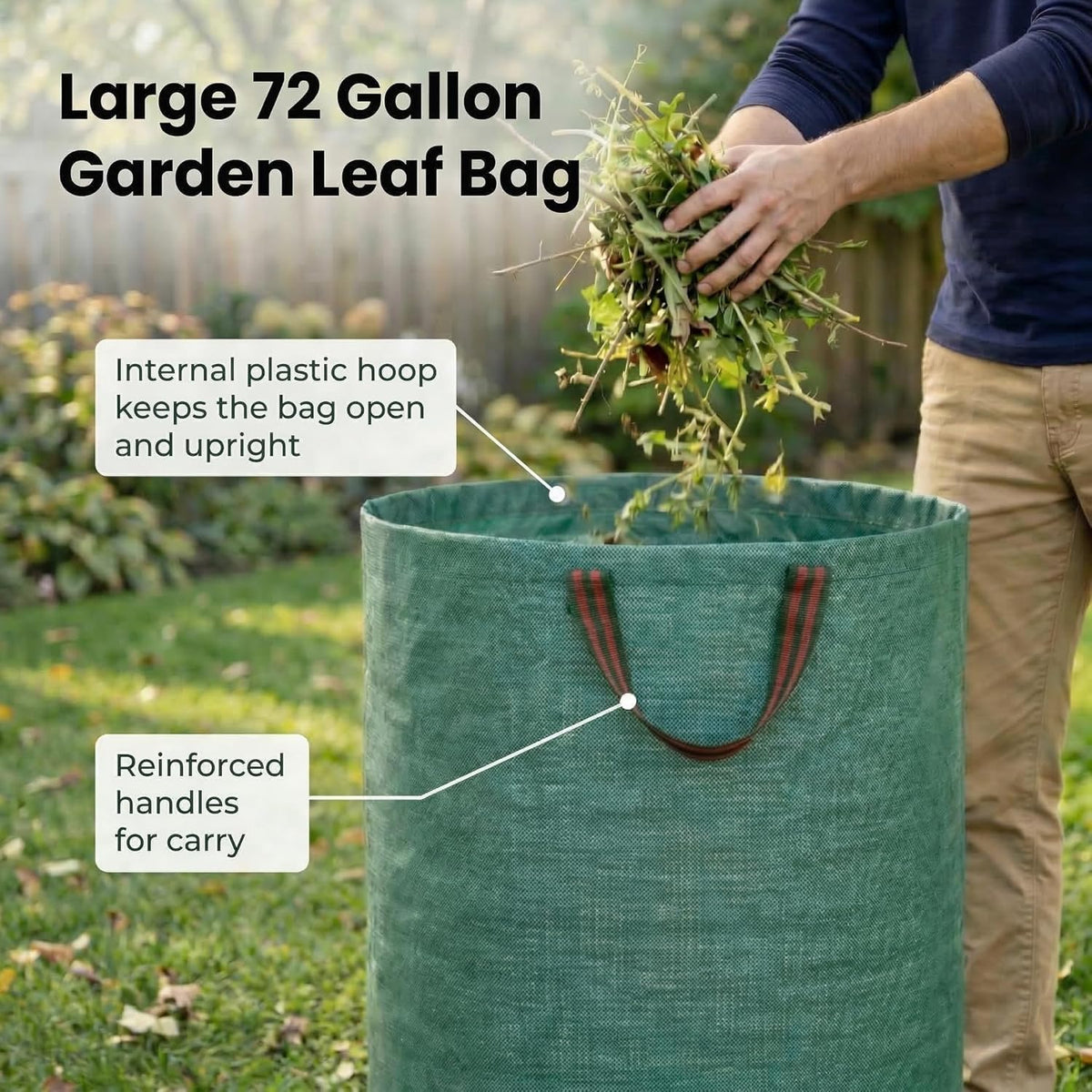 Gardzen 72-gallon yard waste bags - image 3