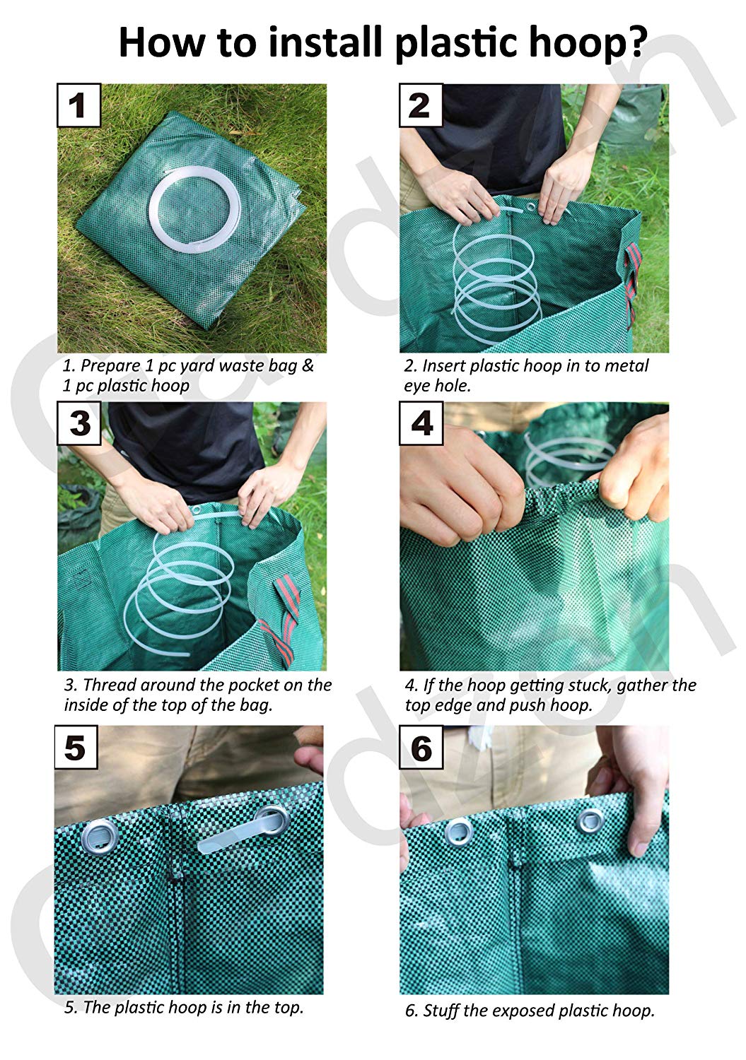 Gardzen 72-gallon yard waste bags - image 10